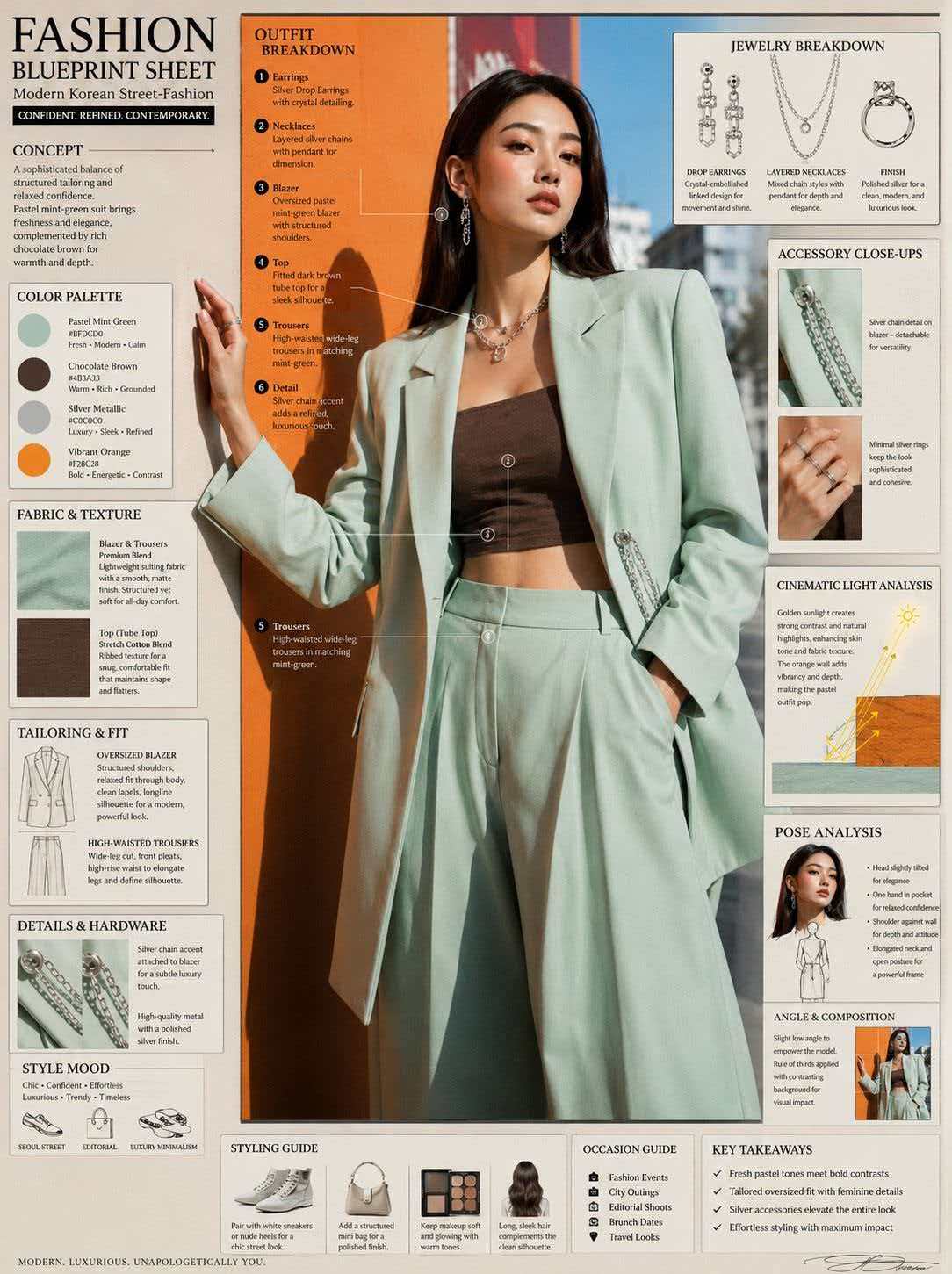 Women's Fashion Blueprint Sheet