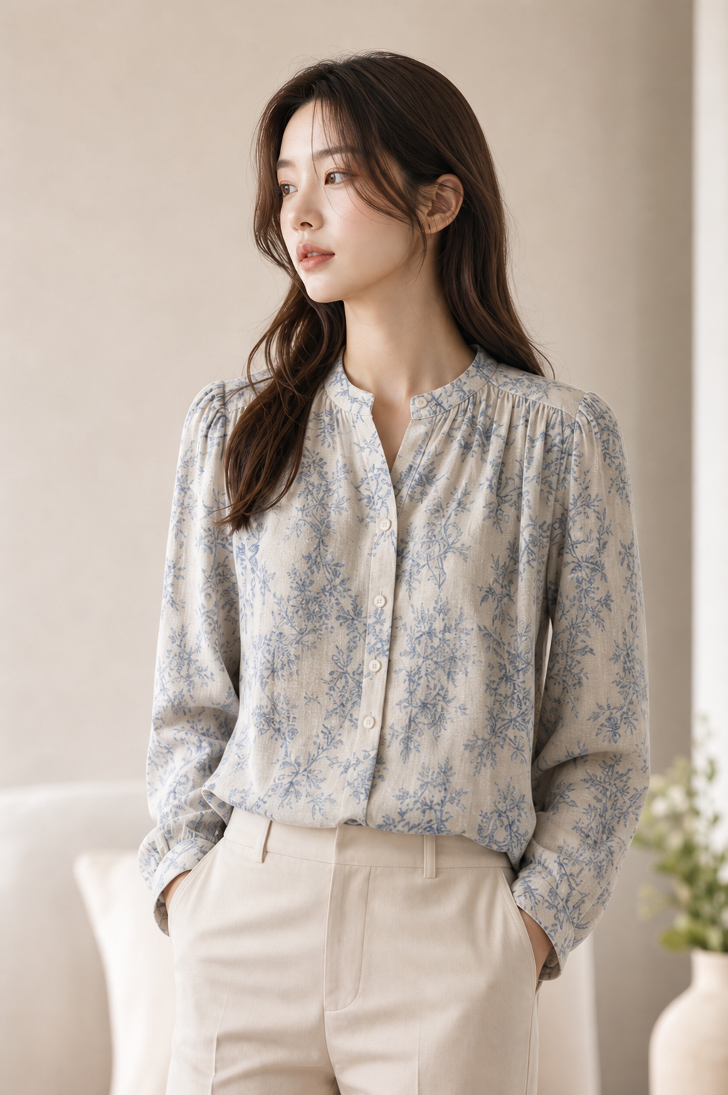 Fashion model campaign image generated with AI